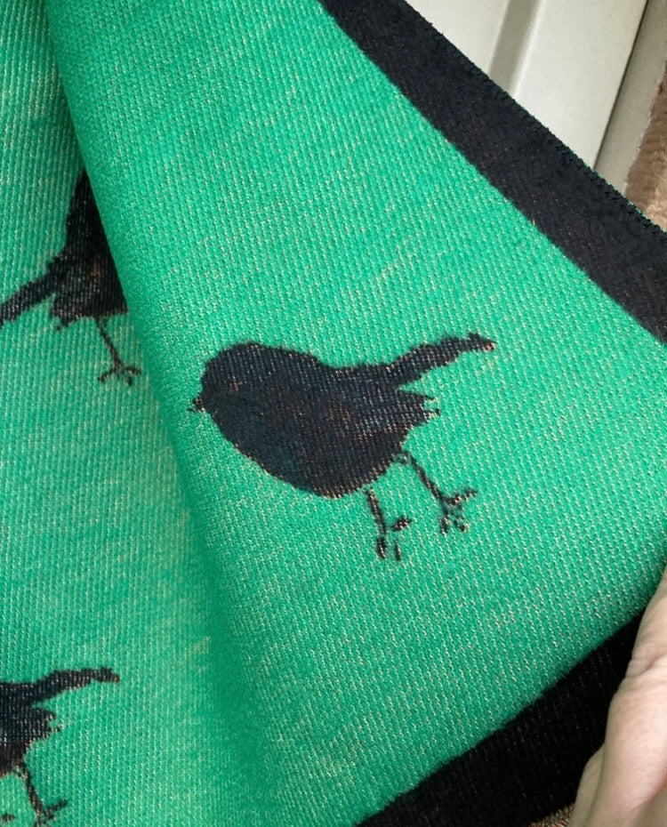 🍁🍂 Black green Robin scarf