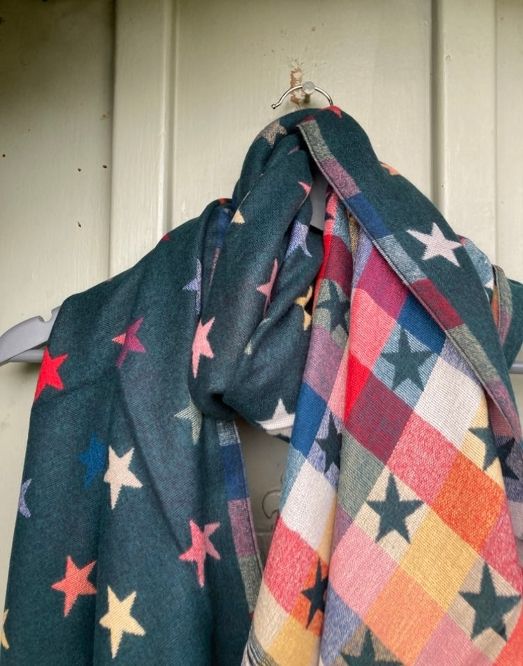 🍁🍂 Green star scarf