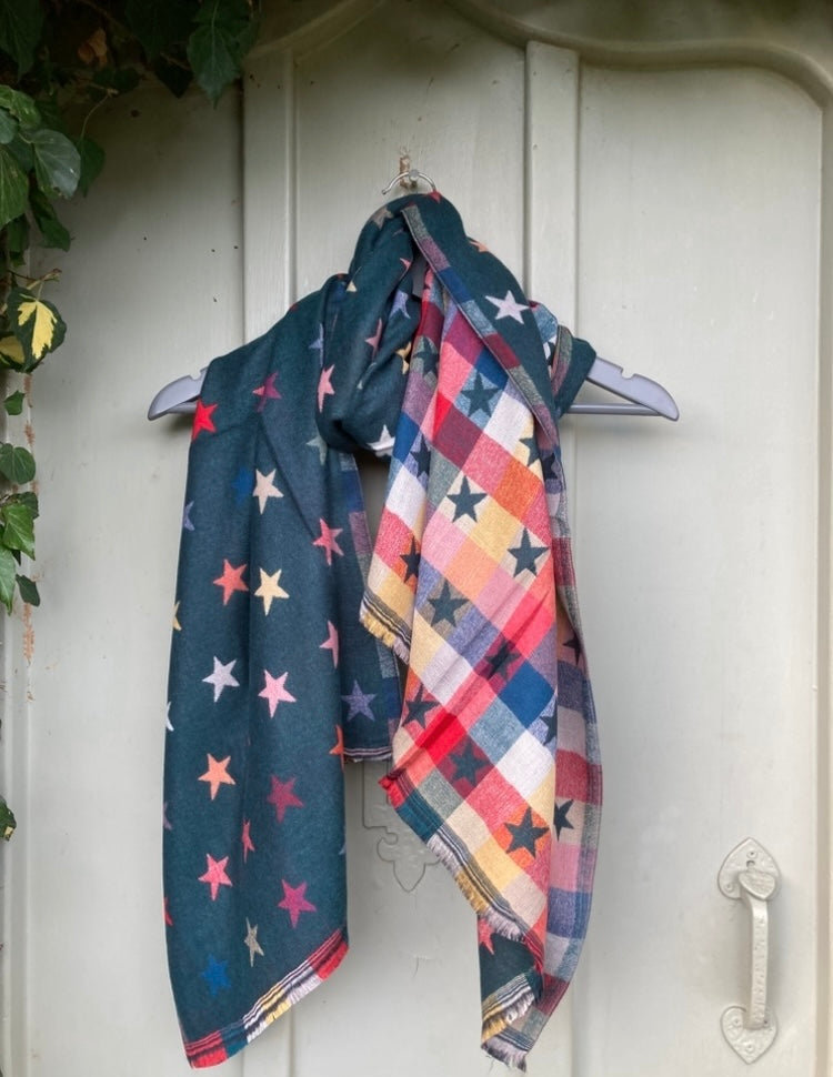 🍁🍂 Green star scarf