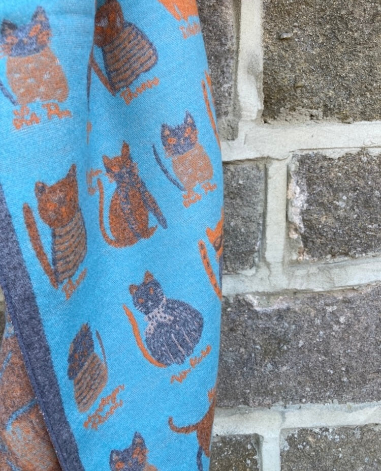 🍁🍂 Blue cat scarf