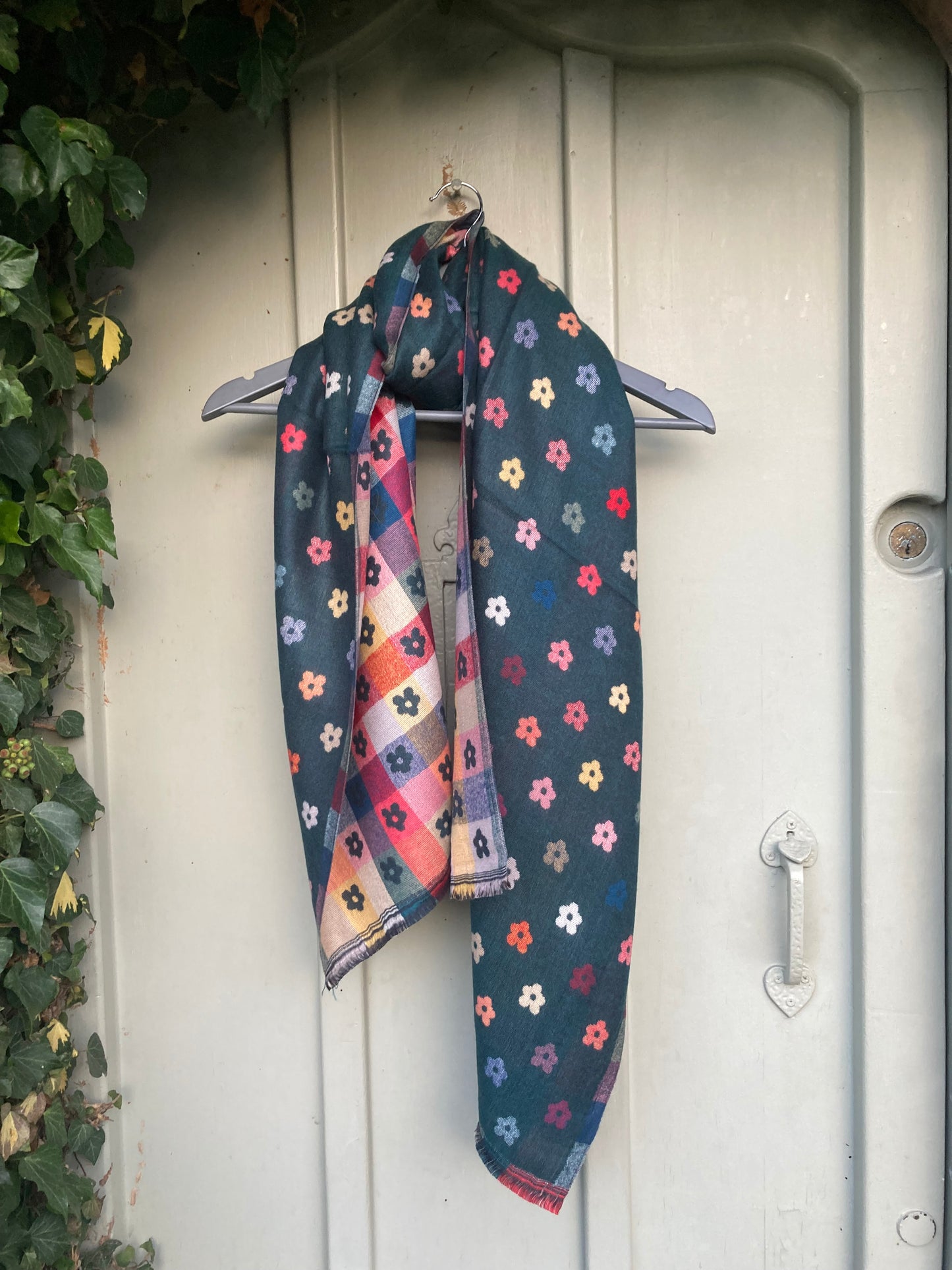 🍁🍂 Green flower scarf