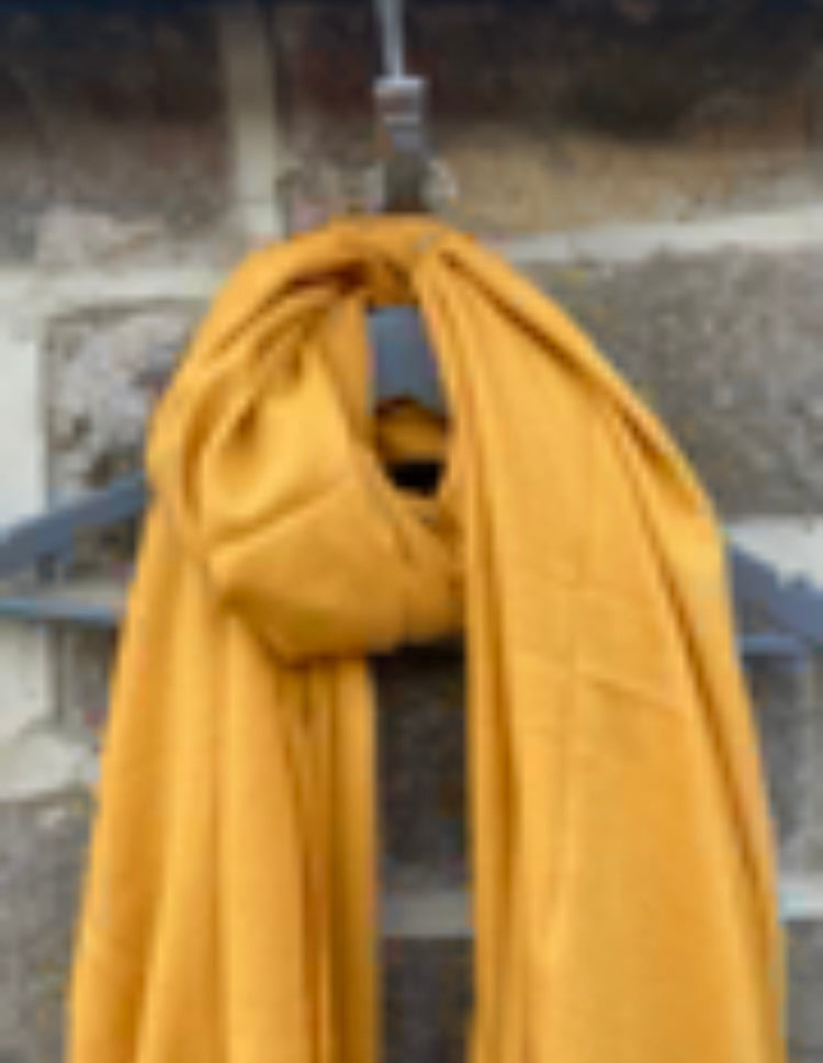 🍁🍂 Mustard Pom scarf