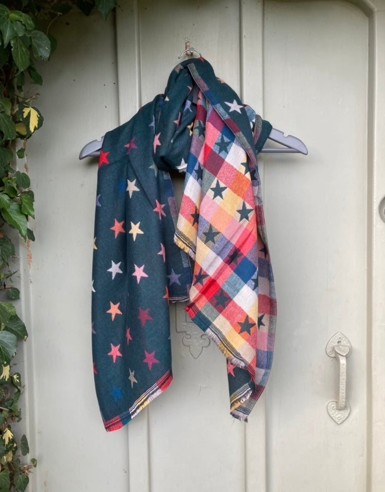 🍁🍂 Green star scarf