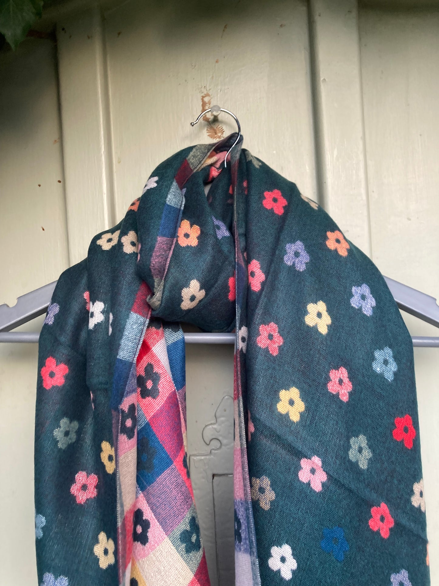 🍁🍂 Green flower scarf