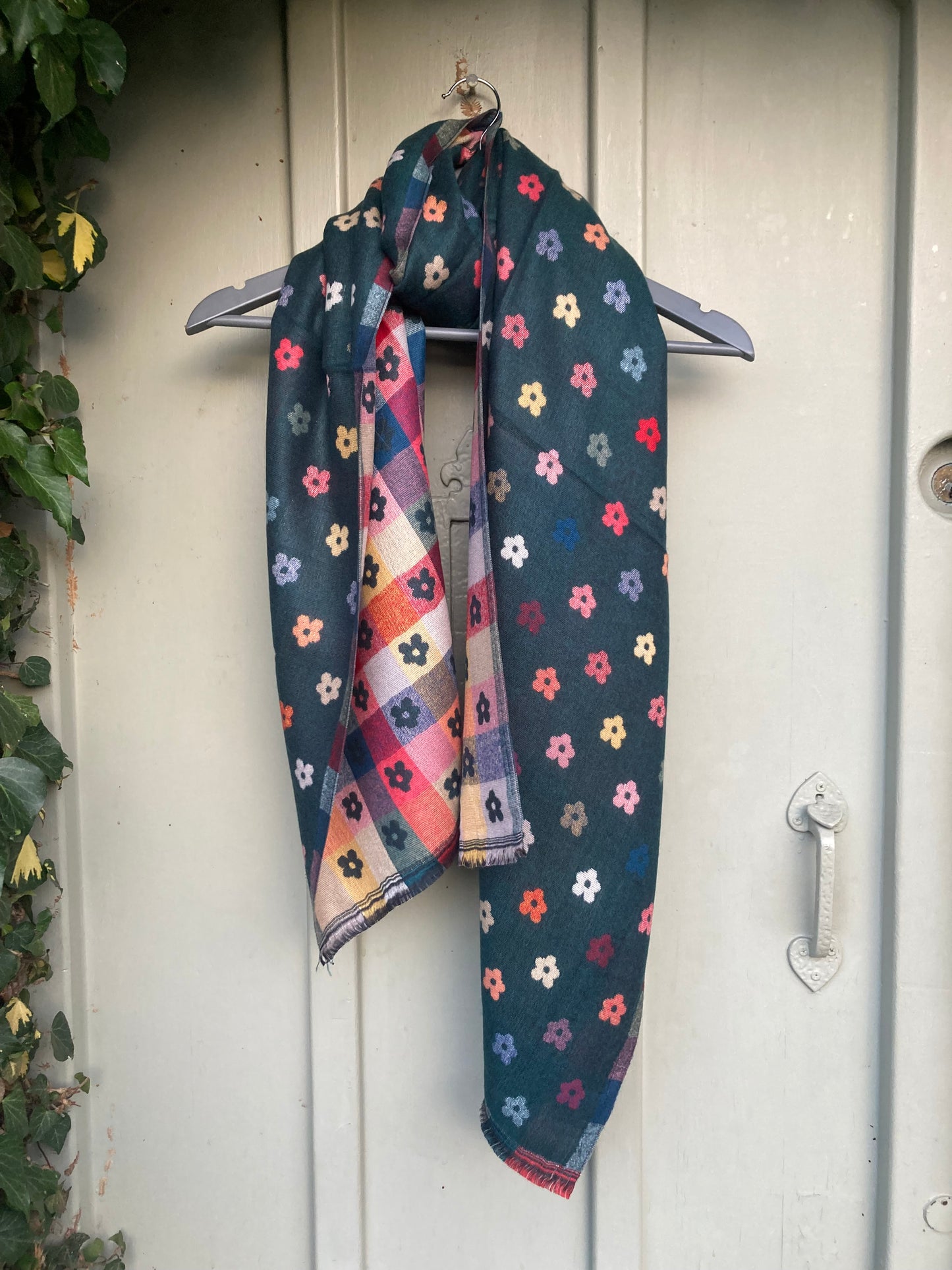 🍁🍂 Green flower scarf