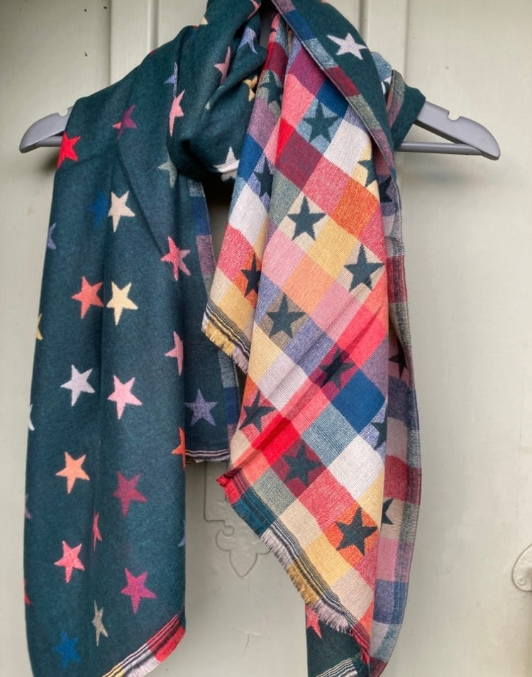 🍁🍂 Green star scarf